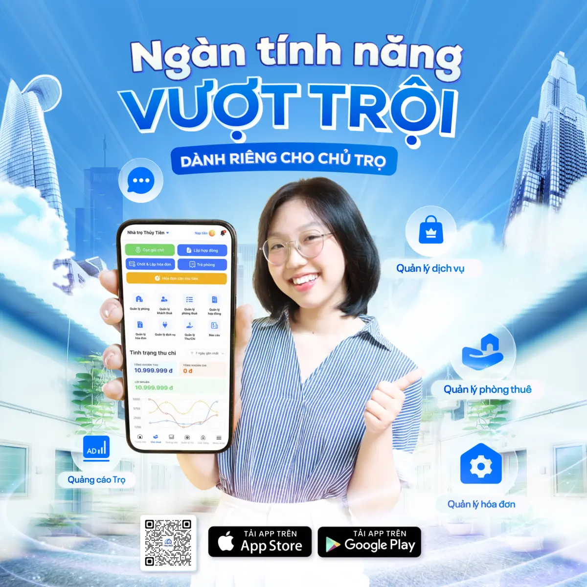 App Trọ Mới Host - Ngàn tính năng vượt trội dành cho chủ trọ