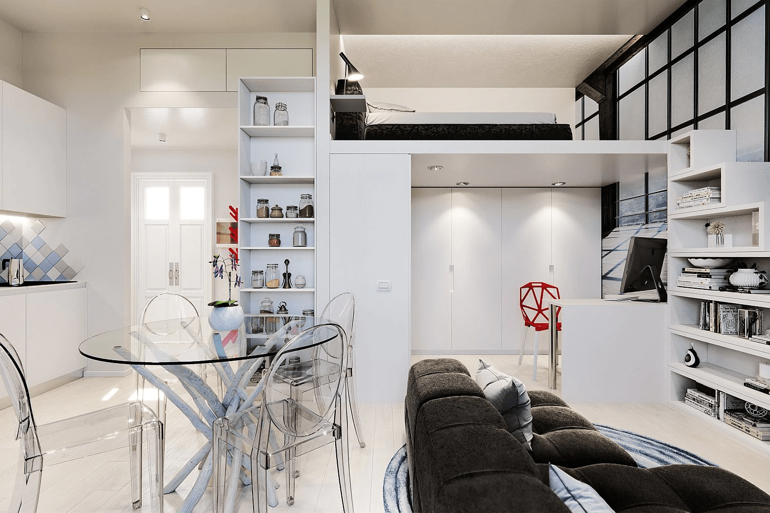 thuê căn hộ studio 25m2
