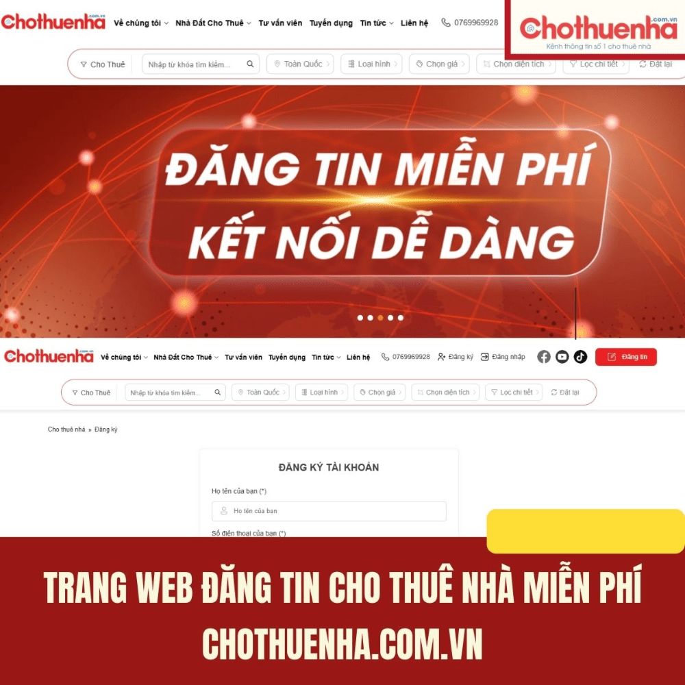 các trang web đăng tin cho thuê nhà miễn phí