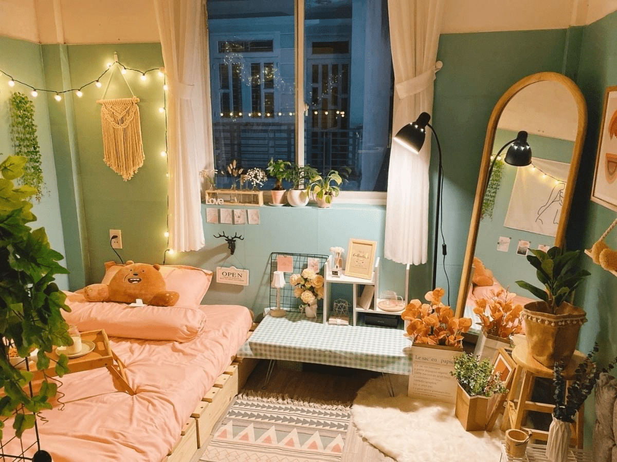 decor phòng trọ không gác giá rẻ