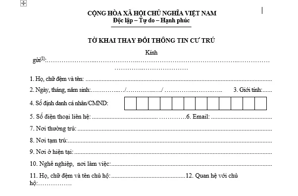 người ở trọ không đăng ký tạm trú phạt bao nhiêu