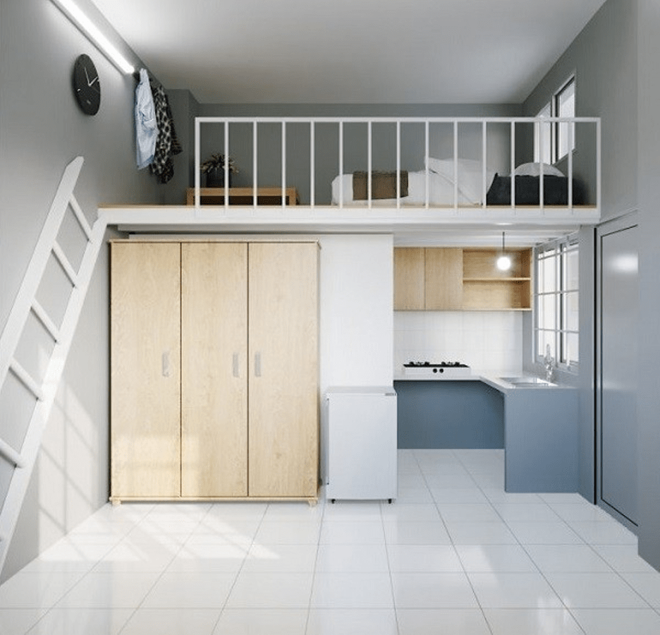mẫu thiết kế phòng trọ 10m2