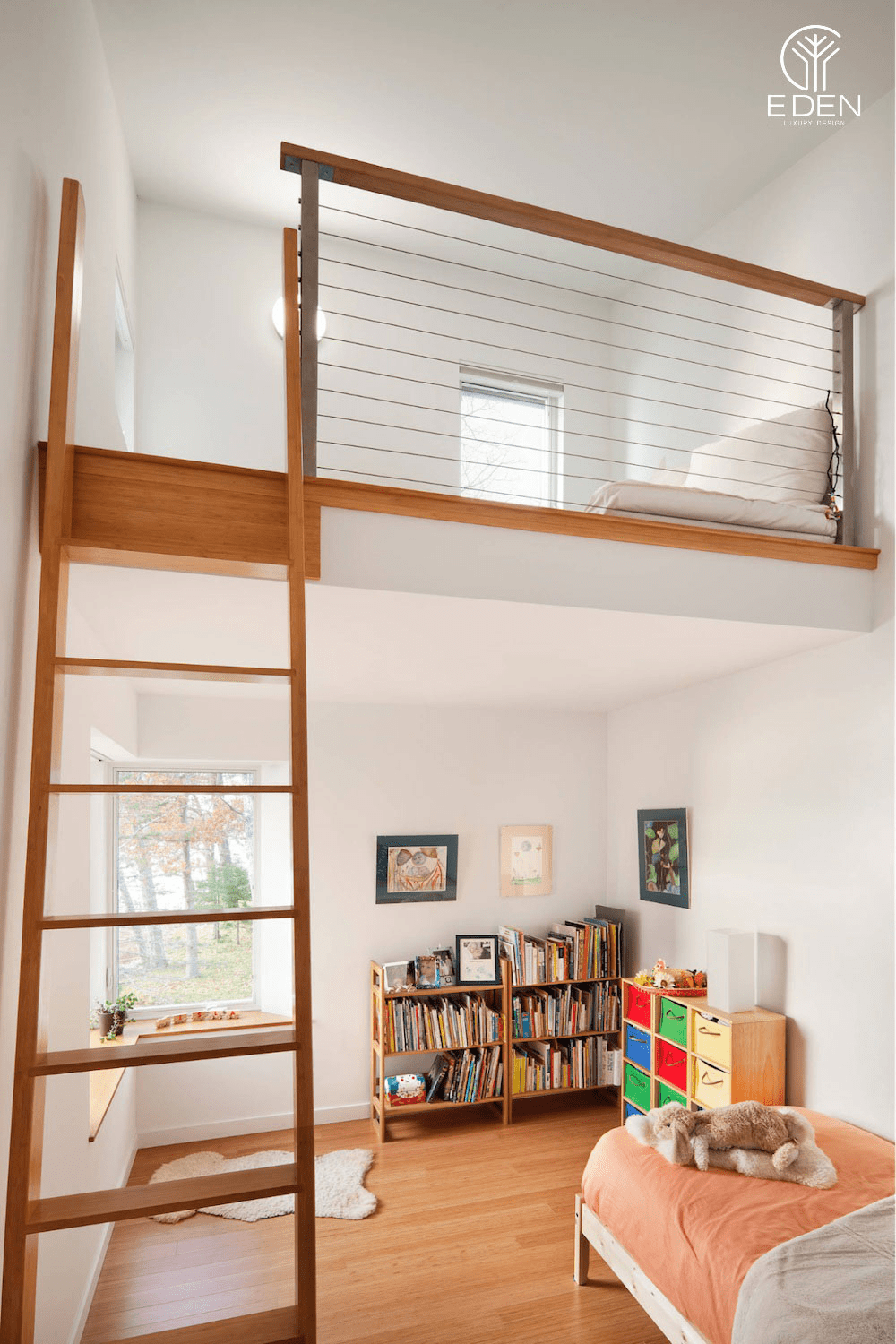thiết kế phòng trọ 10m2 có gác lửng