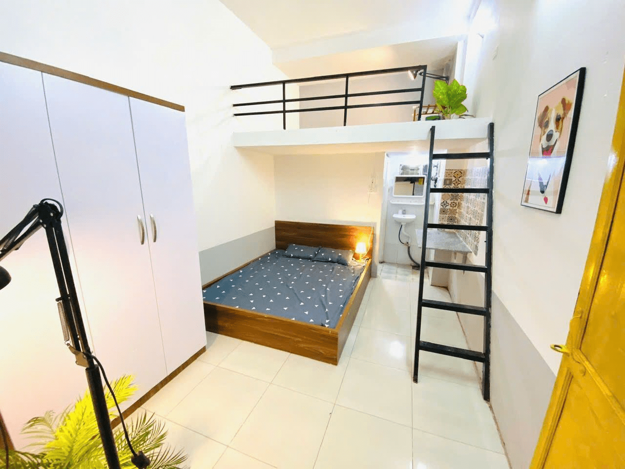 thiết kế phòng trọ 25m2