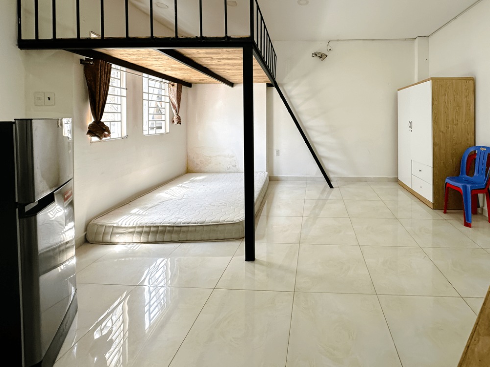 thiết kế phòng trọ gác lửng đẹp