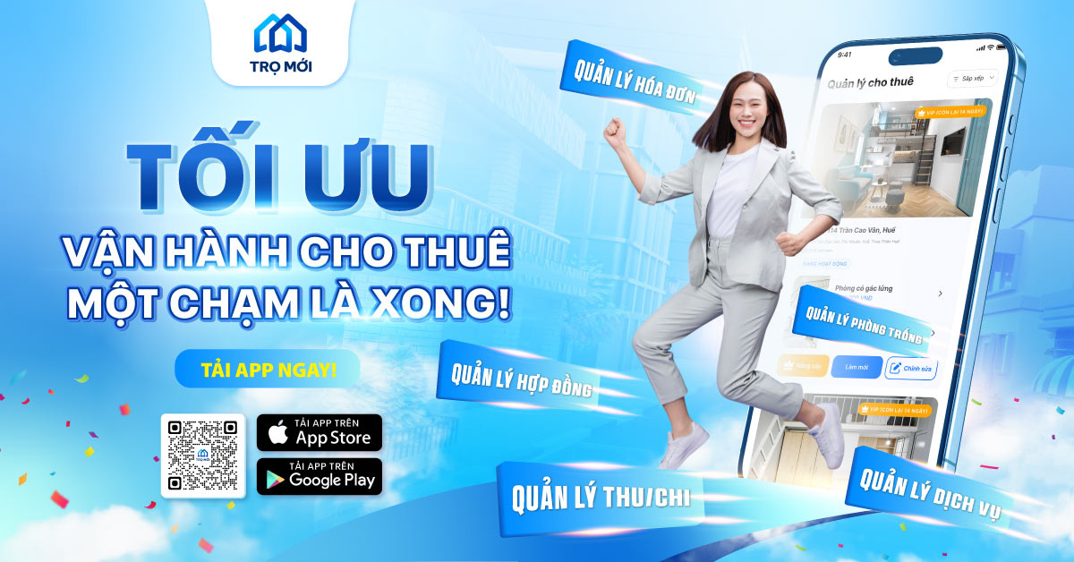 Trọ Mới hoàn thiện hệ thống tính năng quản lý cho thuê dành cho chủ trọ